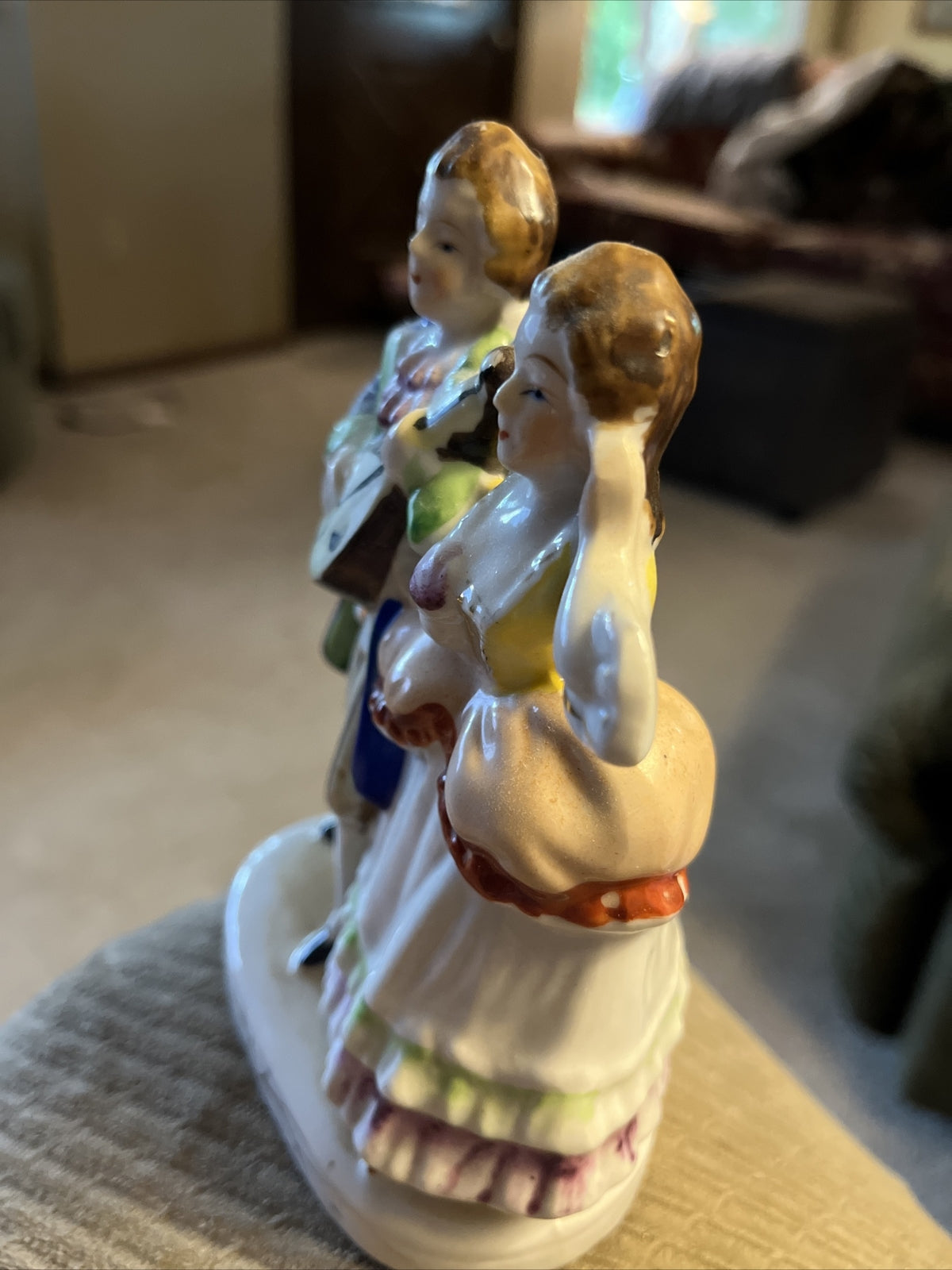VINTAGE JAPAN MORIYAMA Figurine VICTORIAN COUPLE  Made in OCCUPIED JAPAN