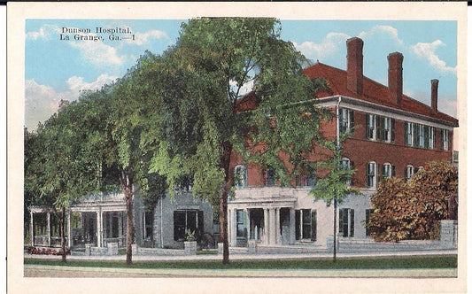 Dunson Hospital La Grange GA Georgia  Postcard