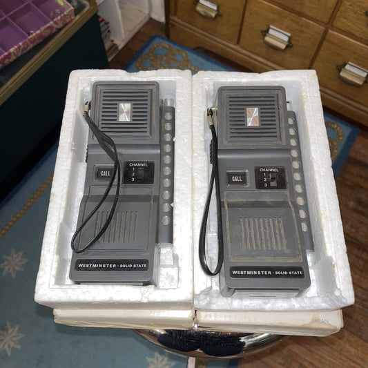 Westminster set of Walkie talkies model 390  3-channel, un-Tested 