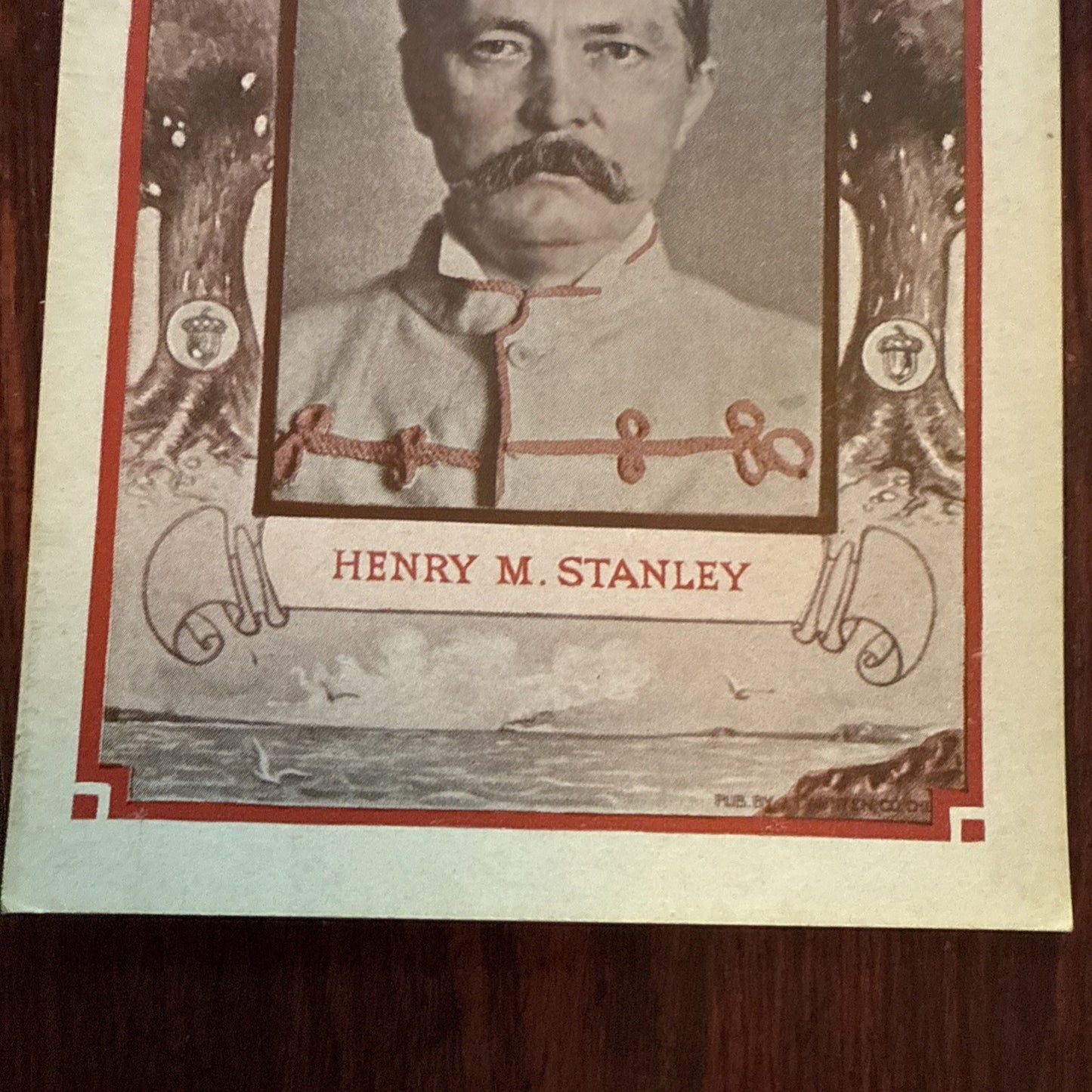 Henry M Stanley by J I Austen Postcard Angels Trumpets c1910's *Scarce