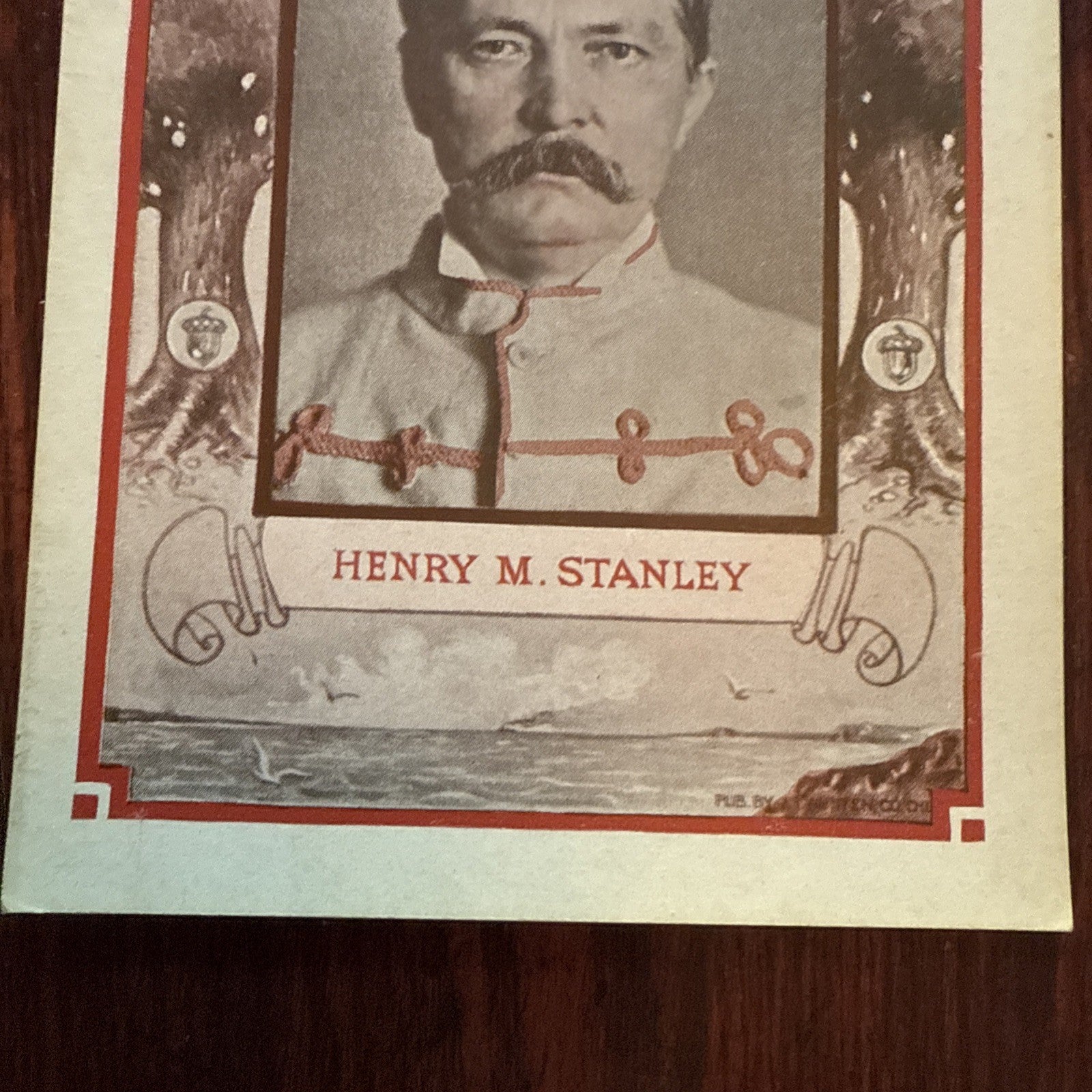 Henry M Stanley by J I Austen Postcard Angels Trumpets c1910's *Scarce