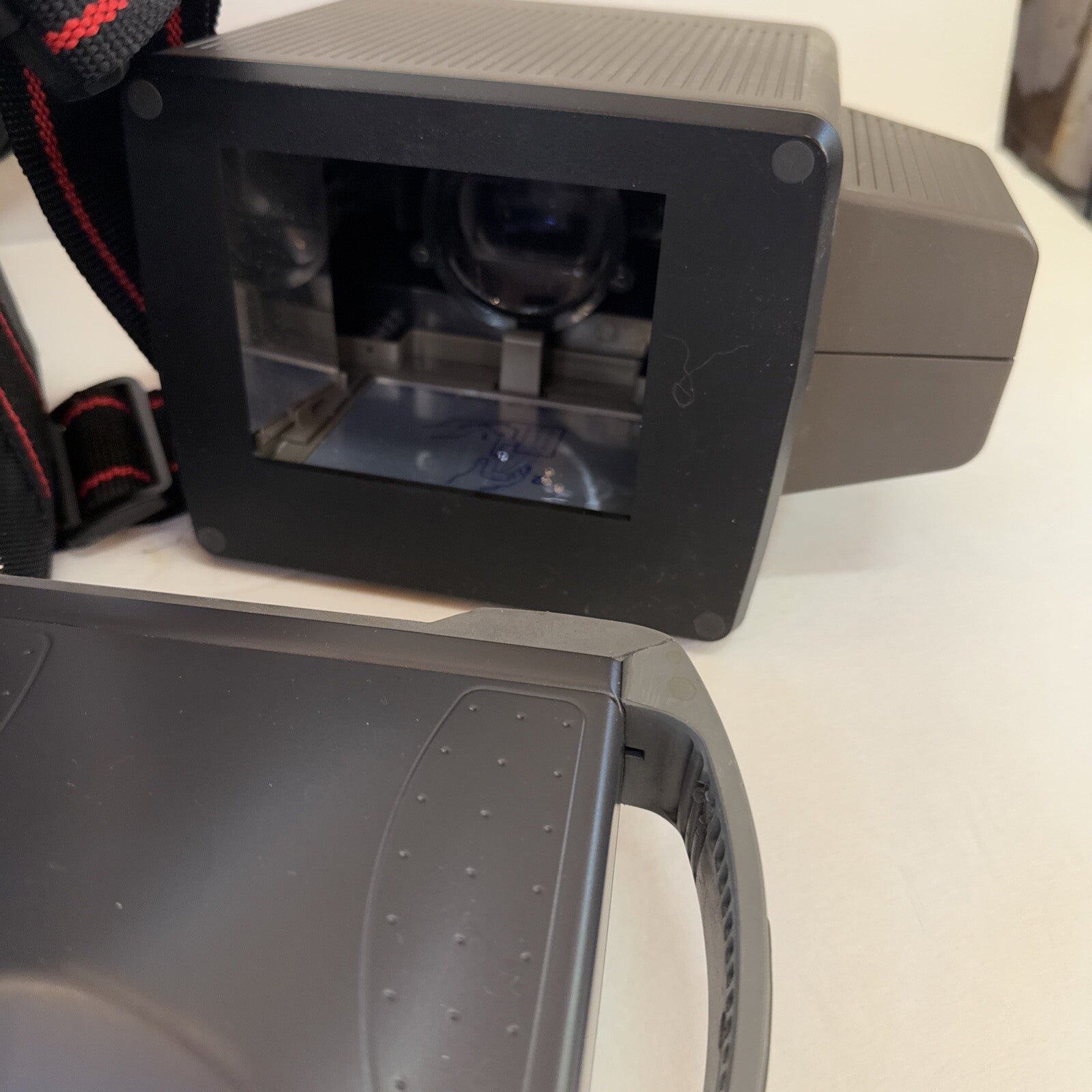 LOT POLAROID SPECTRA AF CAMERA PLUS CLOSE UP STAND DUPLICATOR LIGHT LOCK BAG