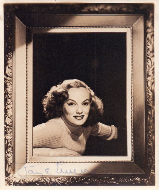 Hollywood Movie Star Faye Emerson AUTOGRAPHED  Real PHOTO  Signed 4 x 6