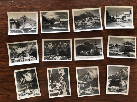 Lot of 12 Real Photos Mittenwald Karwendel Leutaschklamm Gorge Germany Austria