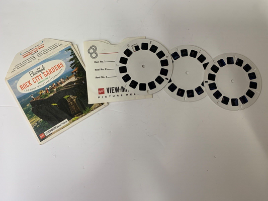View Master Rock City Gardens #1 Lookout Mountain TN 3 Reels Packet A884