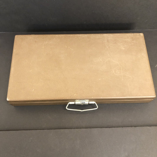 Brown Metal Storage Case for 35mm Slides 150 Slots -Random slides NV KY Castles