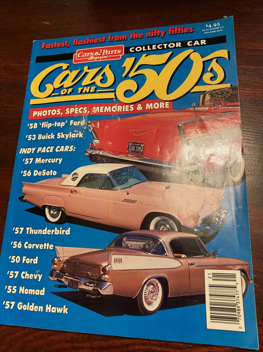 Car & Parts Magazine 1992 Cars Of The 50's Skylark Mercury DeSoto Thunderbird