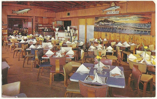 Interior The Kingfish  restaurant Treasure Island FL Florida  Postcard