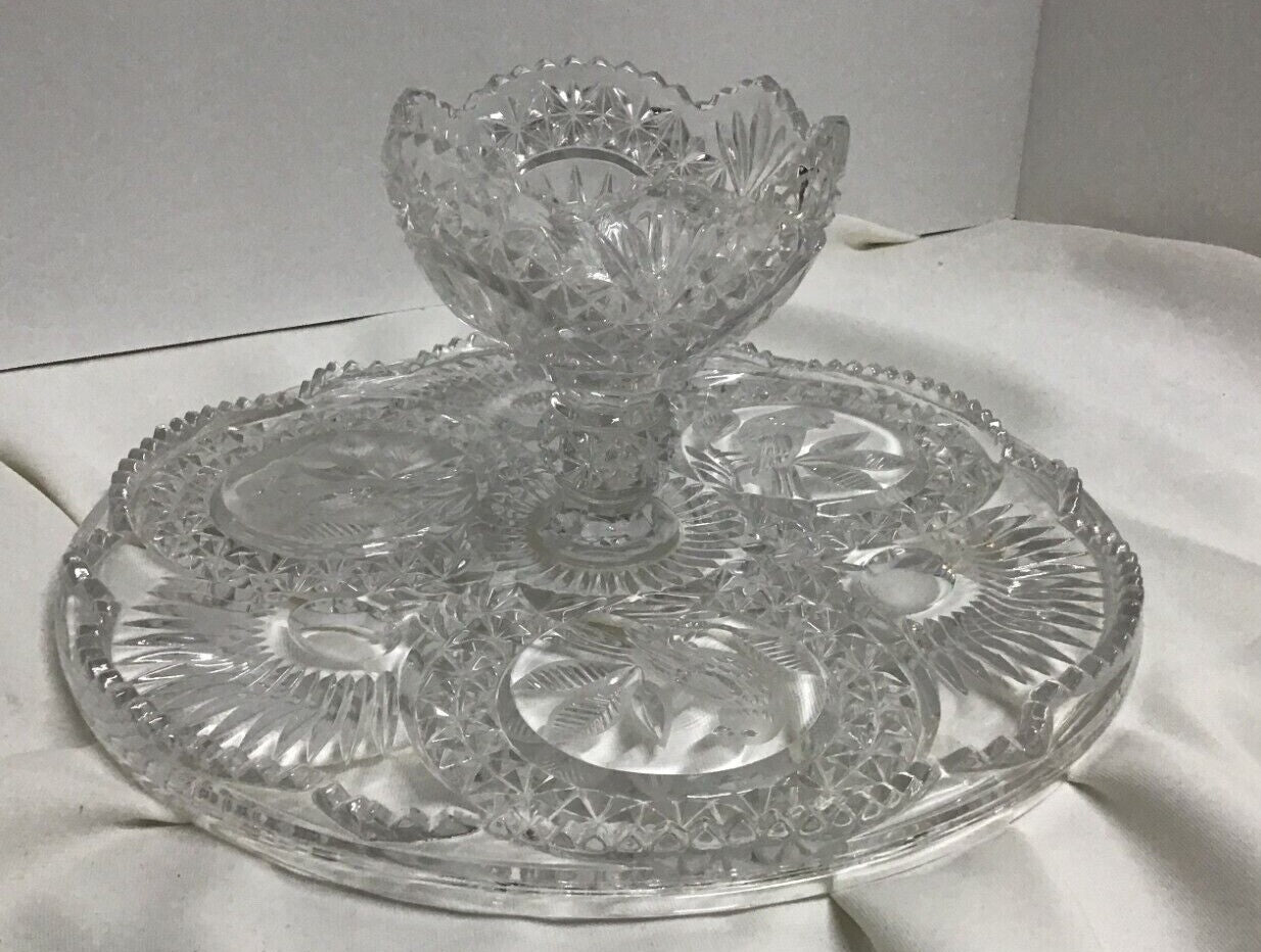 Hofbauer Brydes Crystal Cake Stand Plate