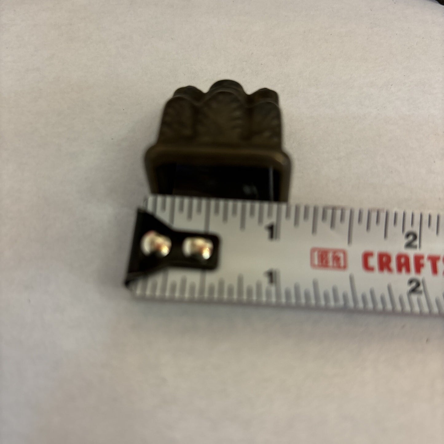 LOT OF 4 SMALL ANTIQUE BRASS 3-TOED CLAW FOOT SALVAGE