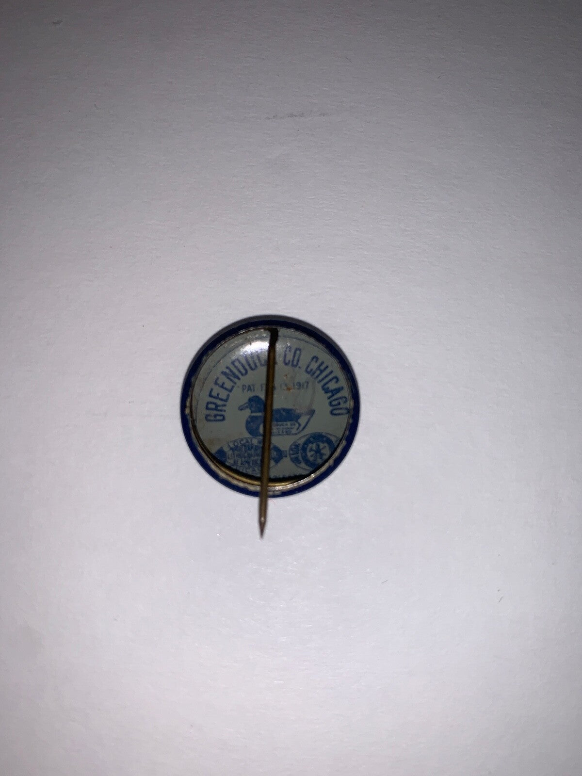 Vintage The Modern Crusader Clean Up & Paint Up 7/8" Litho Pinback
