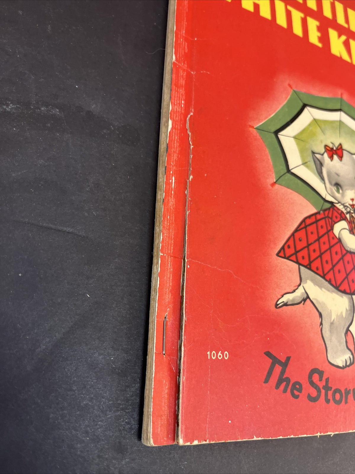 Very Rare 1939 Little White Kitten Children Book By June Scheckler Whitman Publi