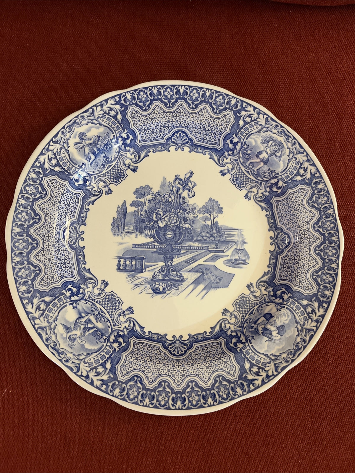 SPODE BLUE ROOM COLLECTION SERIES "Seasons" Plate