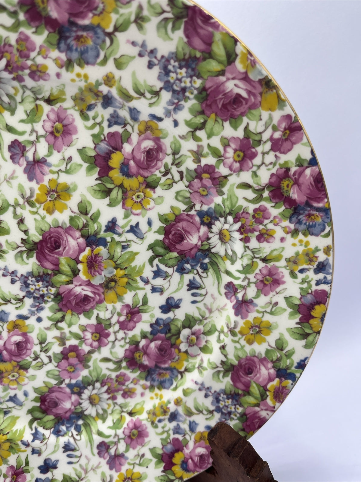 Rare Royal Winton England SUMMERTIME 9” Plate  Grimwades Chintz