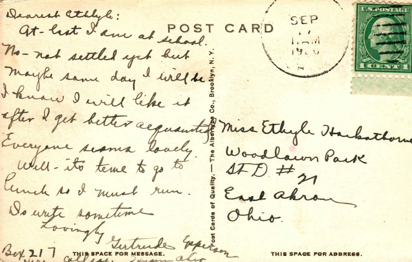1900's YMCA Hiram OHIO OH Postcard