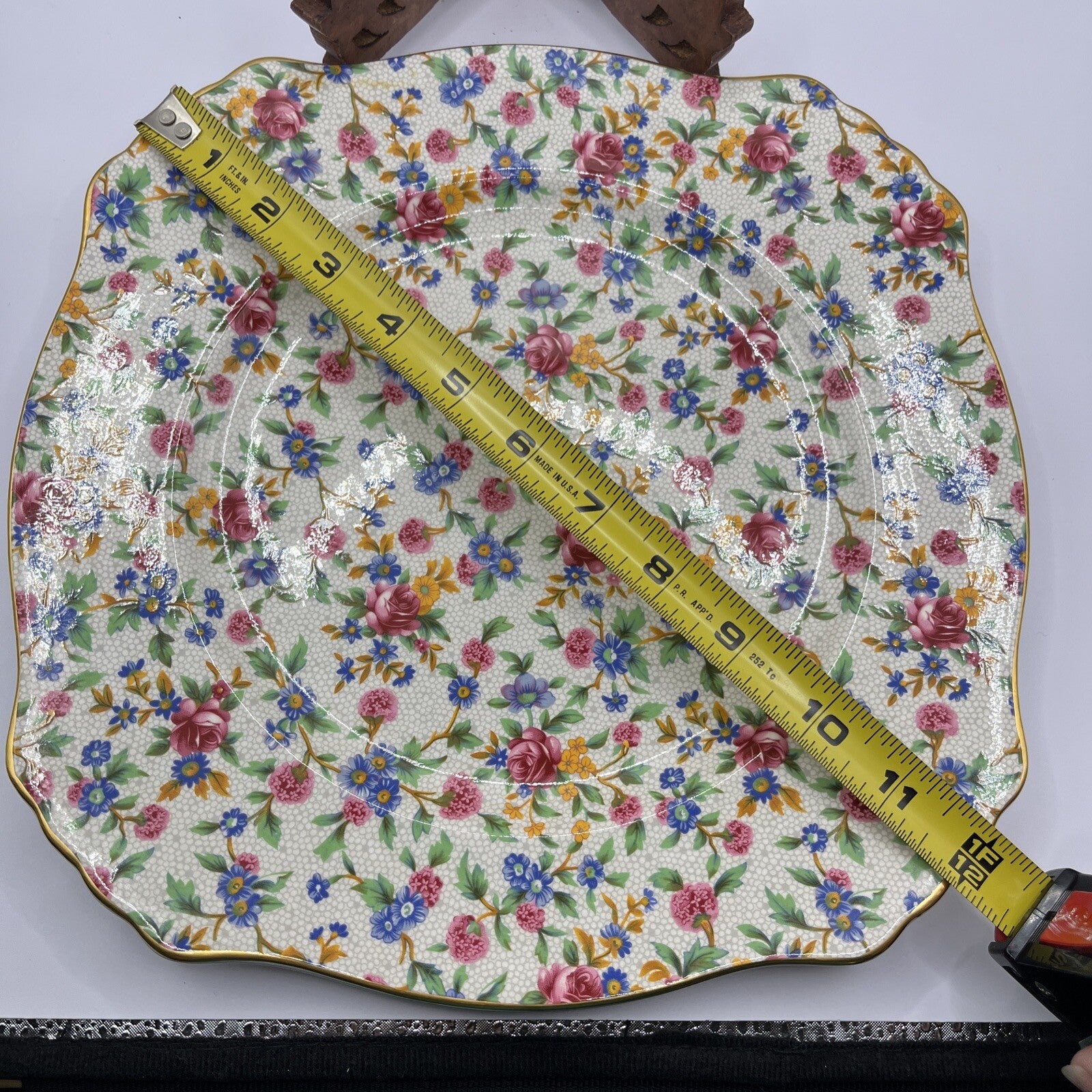 Vintage Royal Winton Old Cottage Chintz Plate, 12”, England