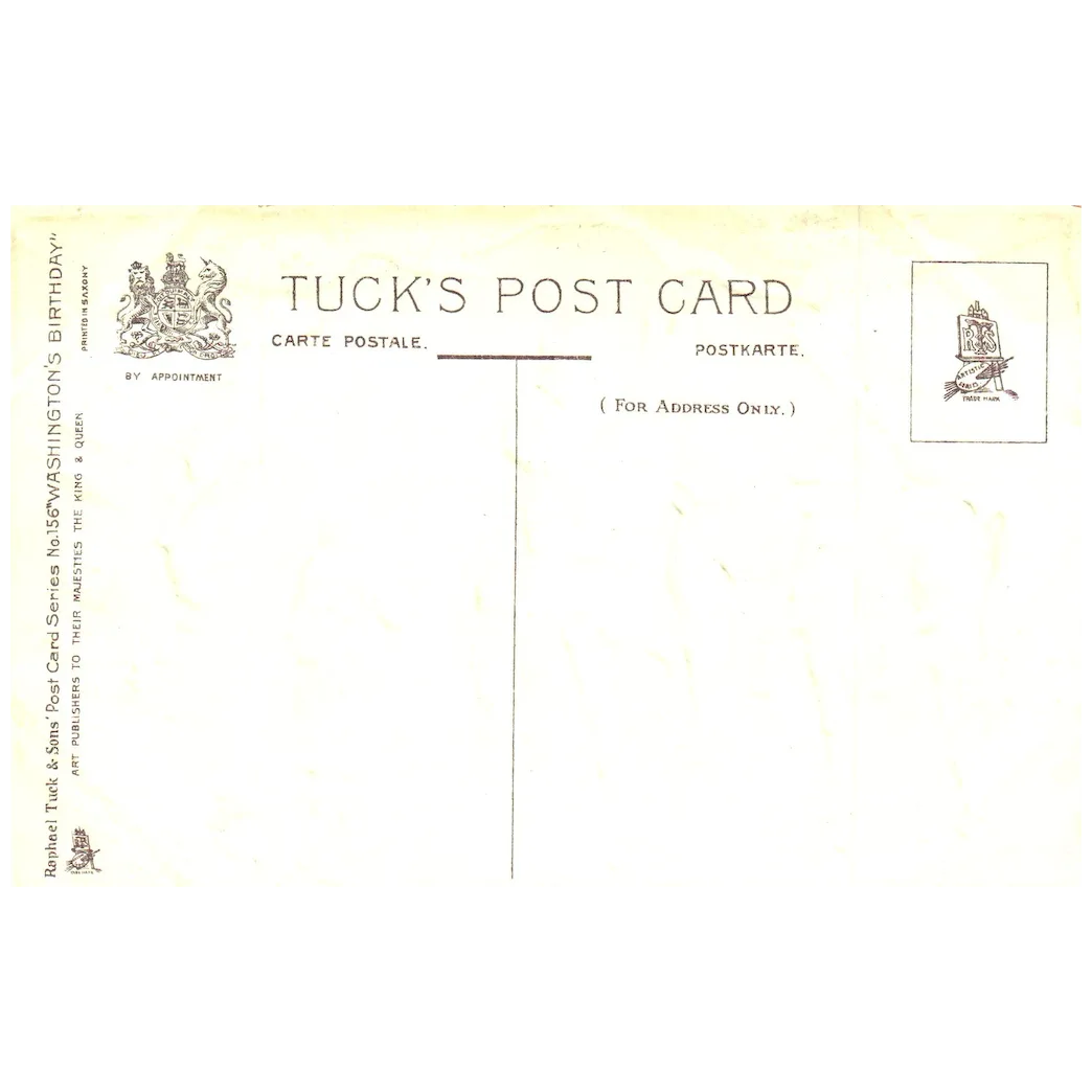 Washington Taking Command of The Army Vintage Patriotic Postcard