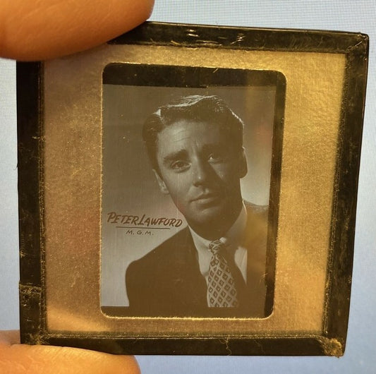 Peter Lawford Original 2 x 2 black white slide Hollywood MGM Promotional photo  