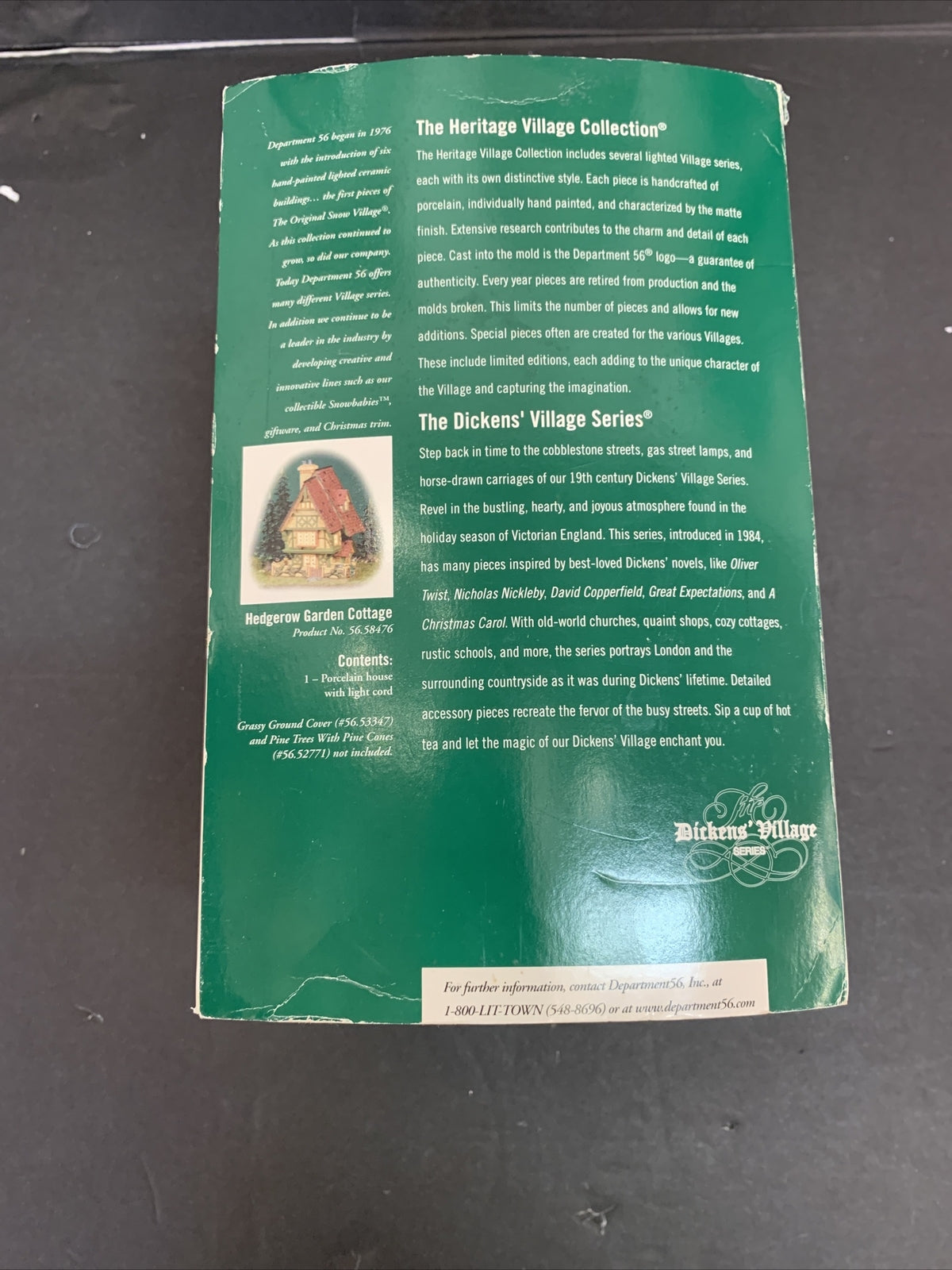 Department 56 Dickens Village - "Hedgerow Garden Cottage"