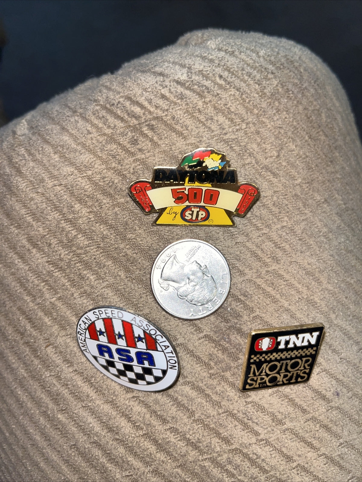 Daytona 500 Daytona, ASA & TNN Motors Collector Pins Nascar. (3)