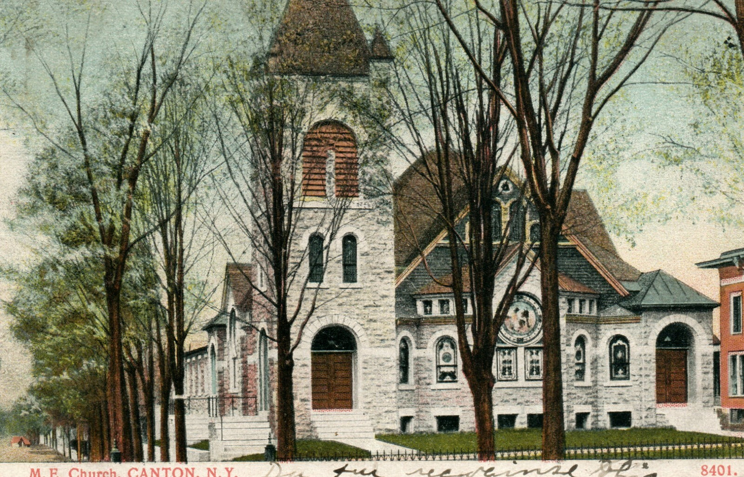 ME Church Canton 8401 New York NY Postcard