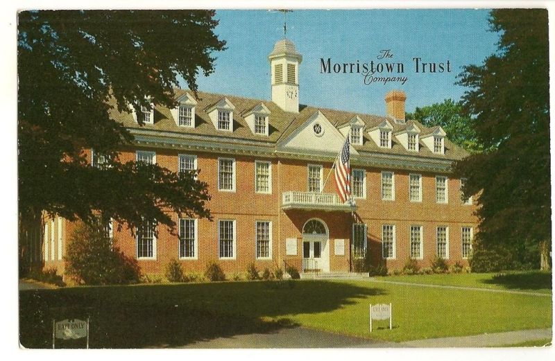 Morristown Trust Company New Jersey NJ Postcard