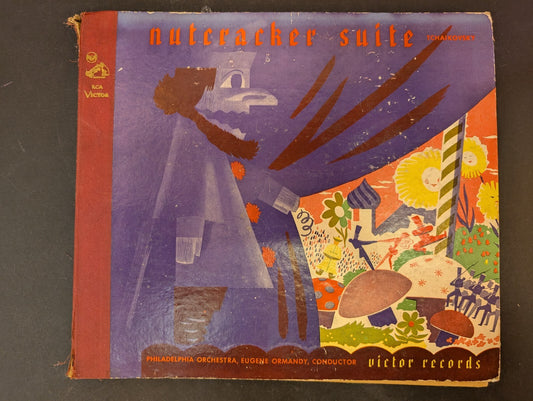 Nutcracker Suite Record Album Philadelphia Orch. Eugene Normandy 3 12" 78 RPM
