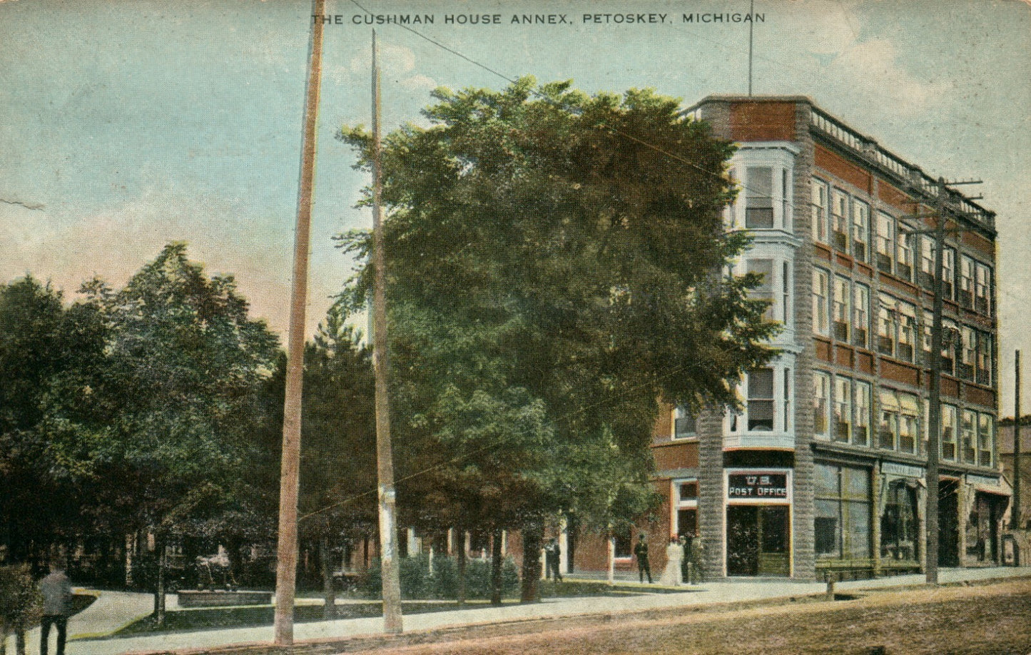 Real Photo Cushman House Annex Petoskey Michigan MI Postcard  