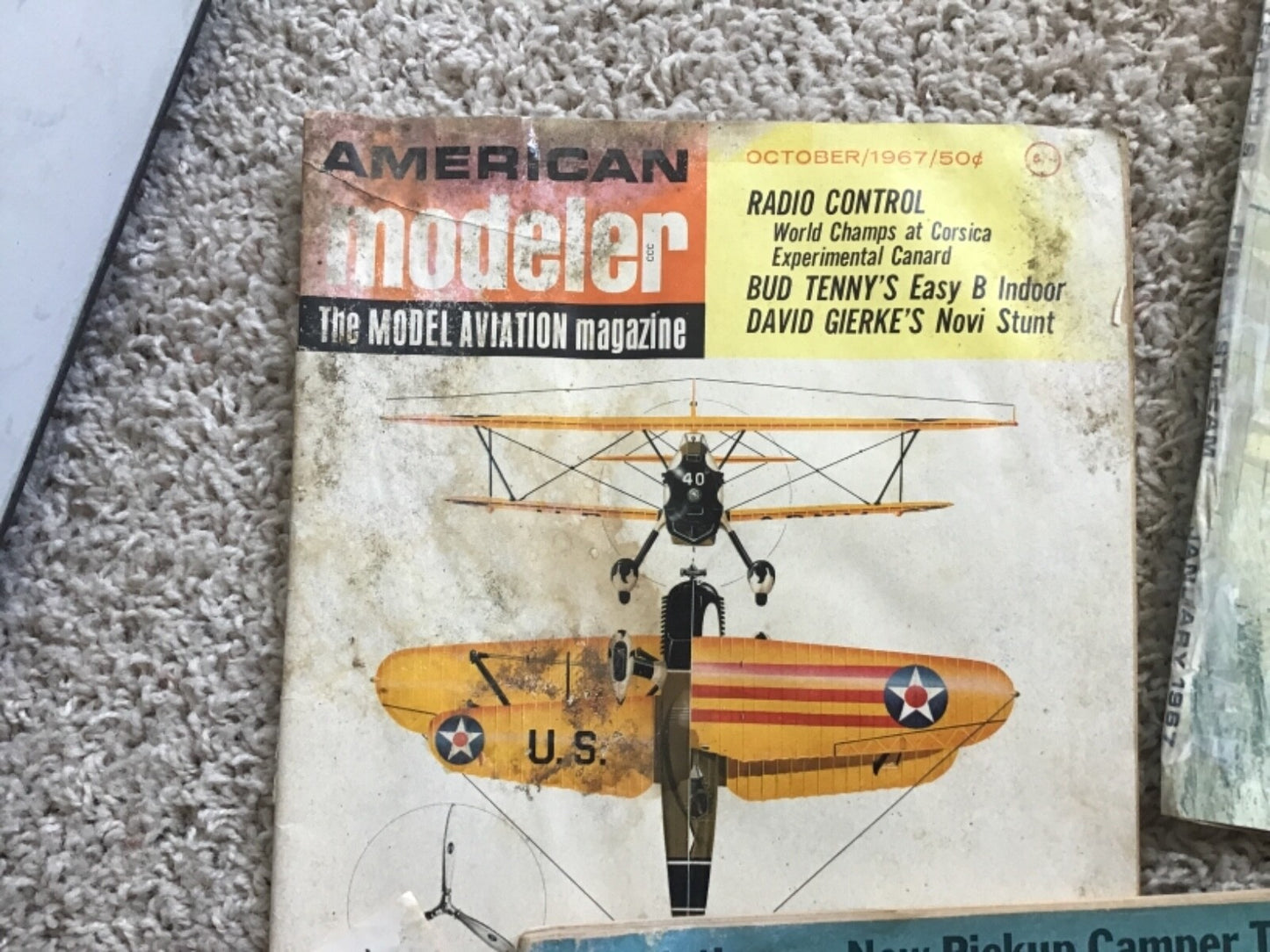 Lot of 7 Vintage Outdoor Field Stream Popular Mechanics Model Aviation Magazines