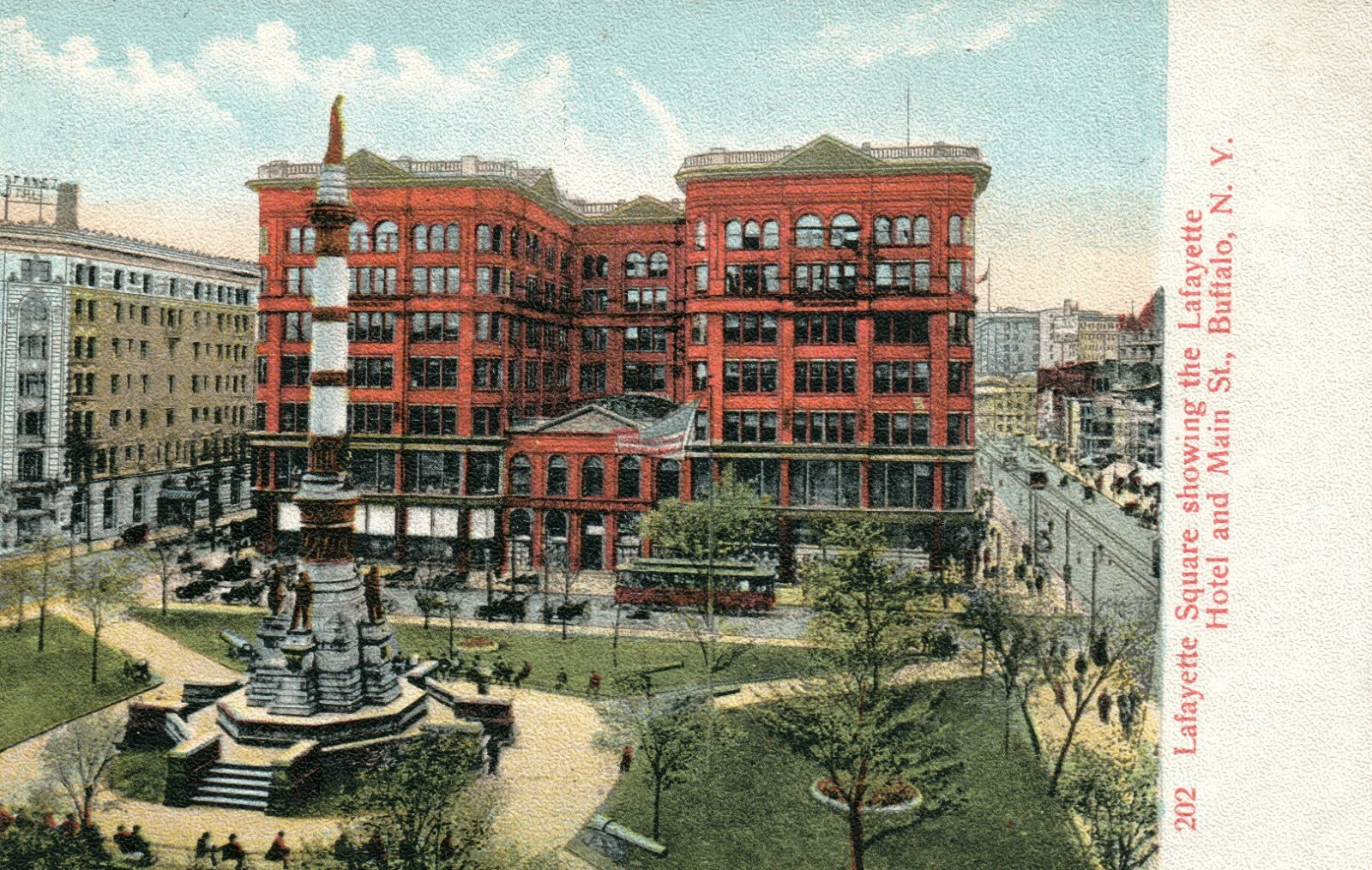 Lafayette Square Hotel The Lafayette Hotel and Main St Buffalo New York NY  