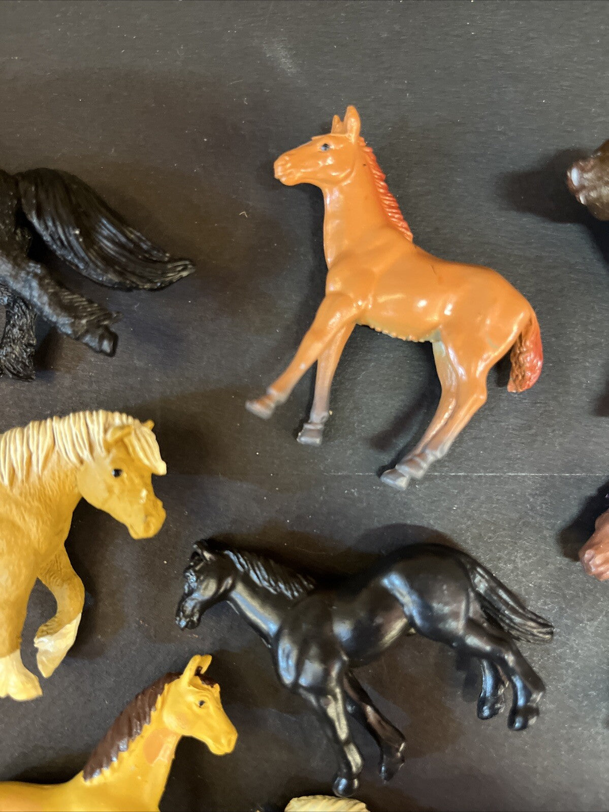 Lot of 18 Vintage Plastic Toy Play Horses