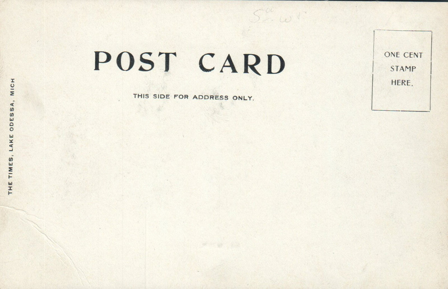 RARE Hotel Burke in Lake Odessa Michigan MI Postcard