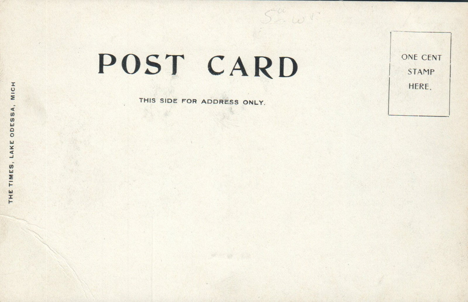 RARE Hotel Burke in Lake Odessa Michigan MI Postcard