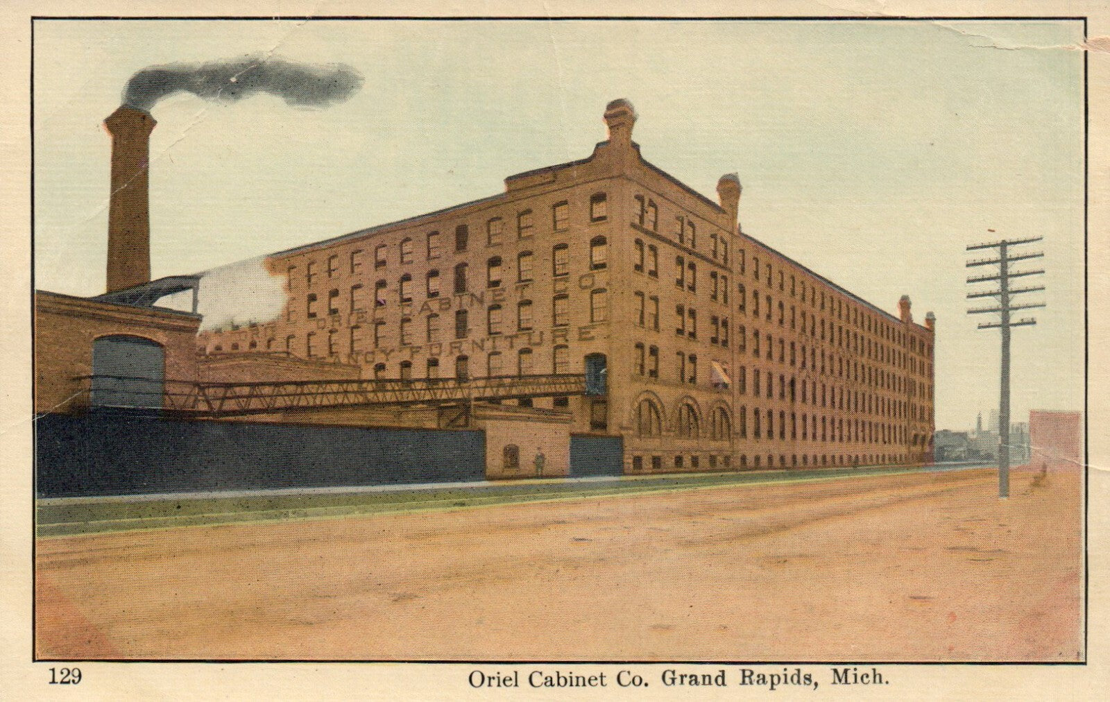 Oriel Cabinet Co., Grand Rapids Michigan MI Postcard