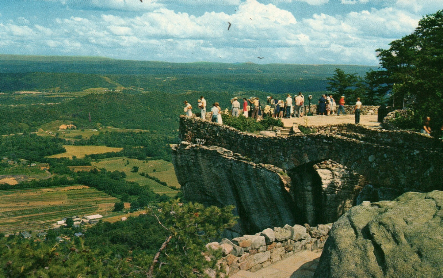 Lovers Leap Rock City Lookout Mountain  TN Tennessee Postcard