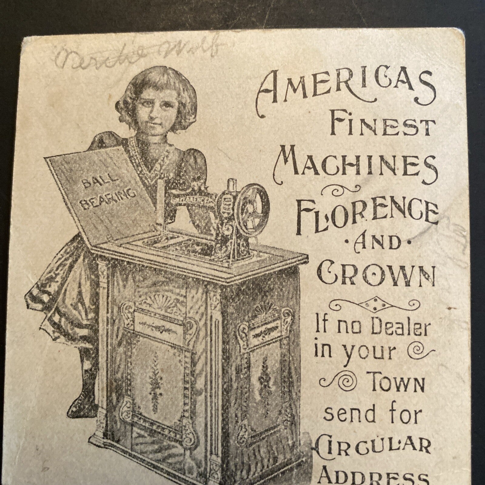 A G Mason Sewing Machines Chicago IL Trading Trade Card Advertising