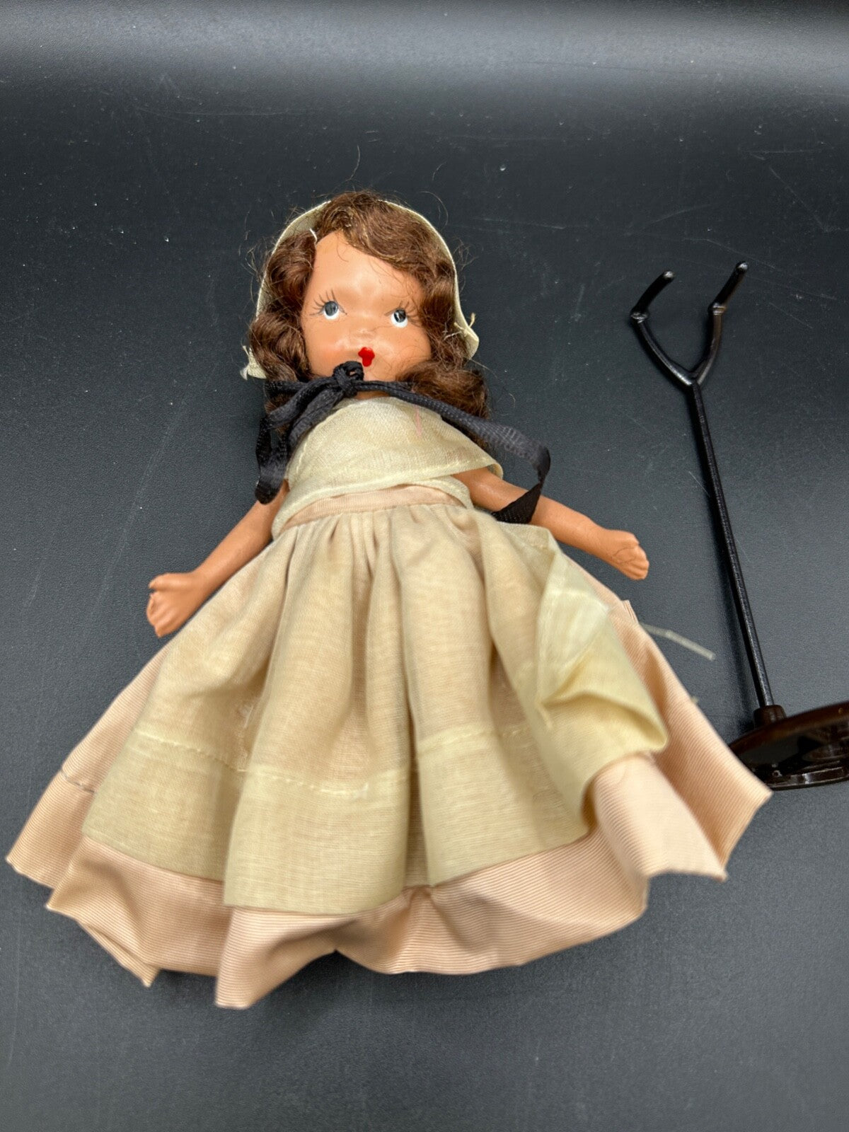 Nancy Ann Storybook Dolls Quaker Maid American Girl Series Bisque 1940s Brunette