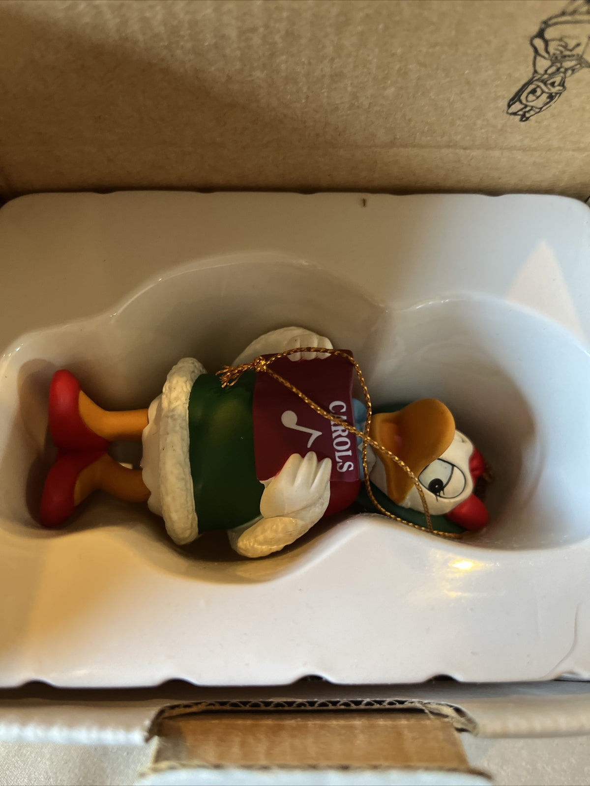 vintage disney grolier christmas ornaments,  DAISY 26231 #106