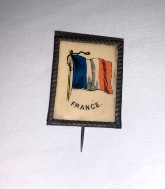 Vintage Java Coffee Souvenir Country Flag (France) Pinback