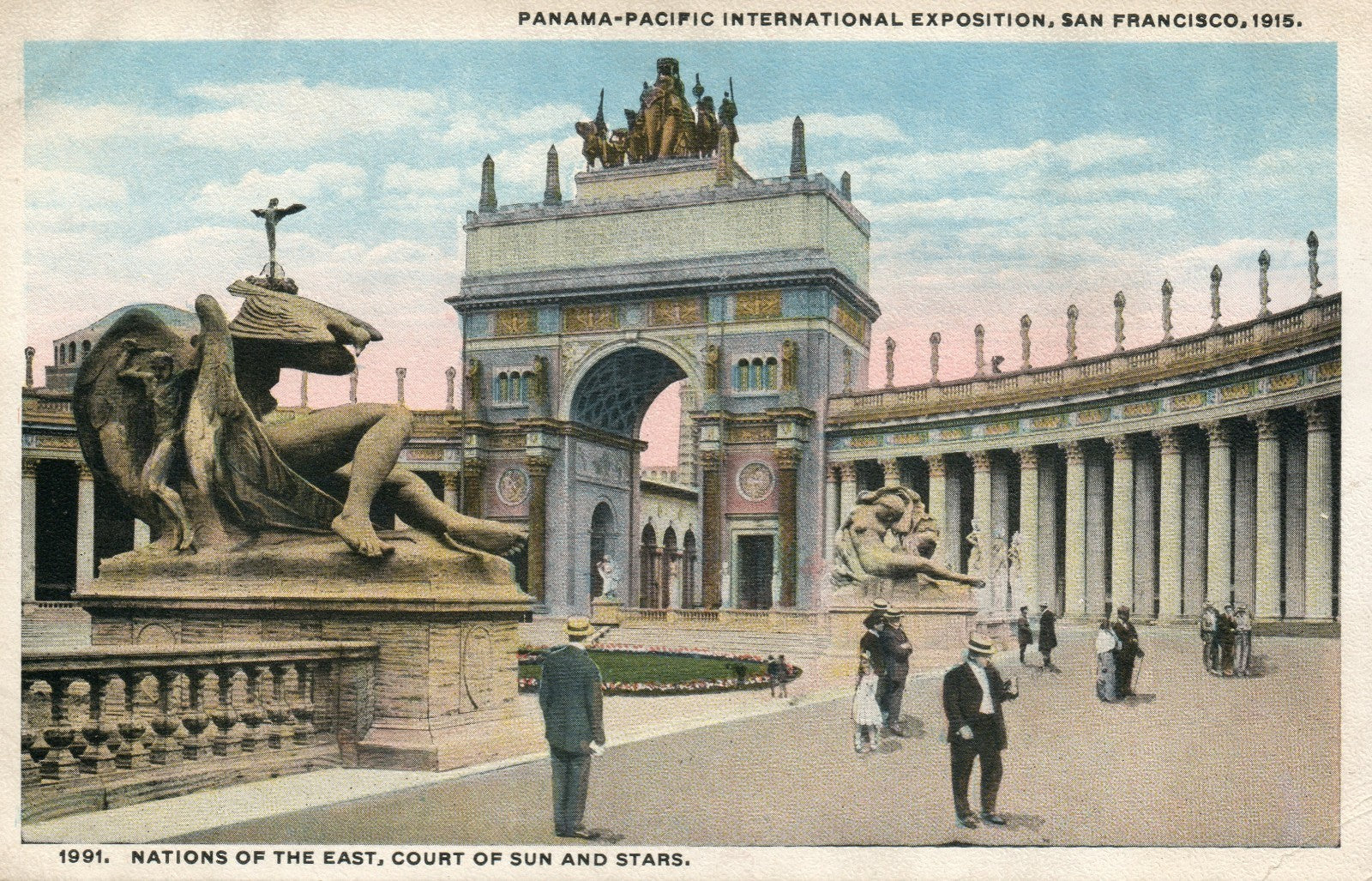 1915 Nations of East Sun Stars Panama Pacific Exposition San Francisco Expo CA