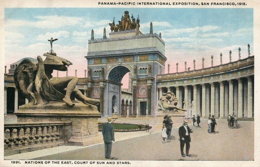 1915 Nations of East Sun Stars Panama Pacific Exposition San Francisco Expo CA