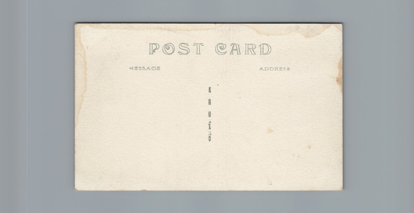 Real Photo Bridge  Hubbardston MI Michigan Mich  Postcard