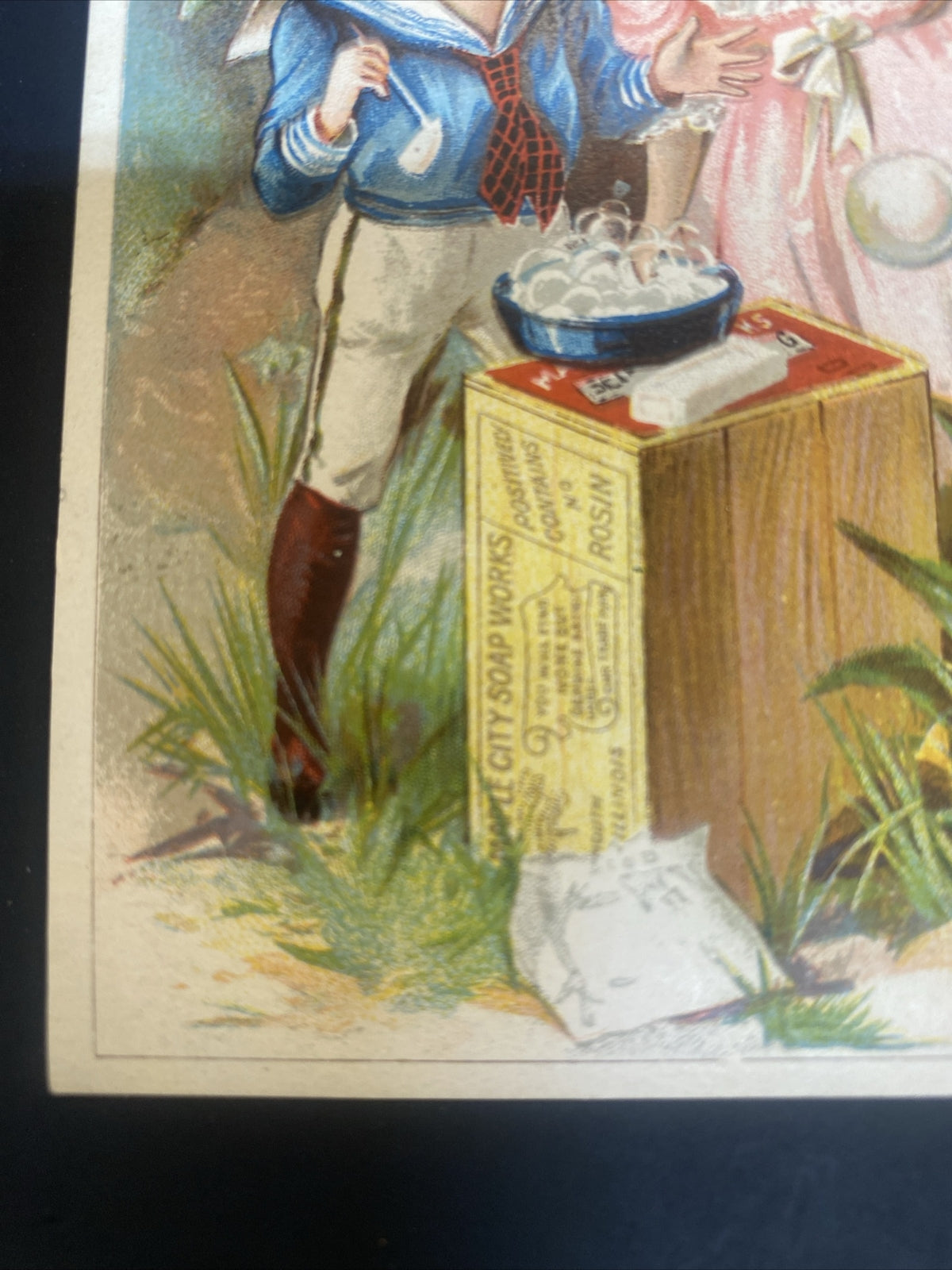 Maple City Self Washing Soap Monmouth IL Illinois  Trading Trade Card Bubbles