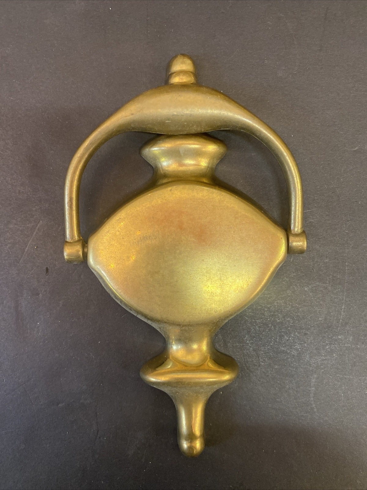 Vintage Spanish  Sold Brass Door Knocker with peephole Things Remembered