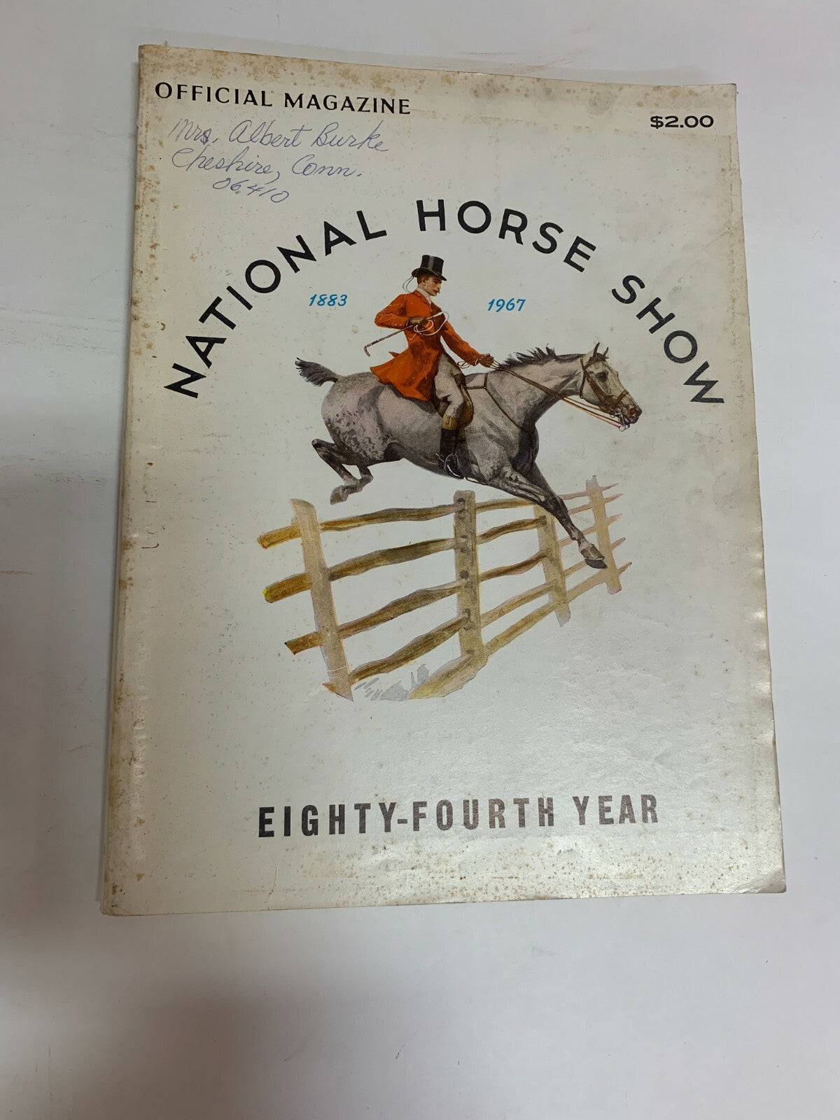 National Horse Show 1883-1967 Eight Fourth Year Official Magazine 