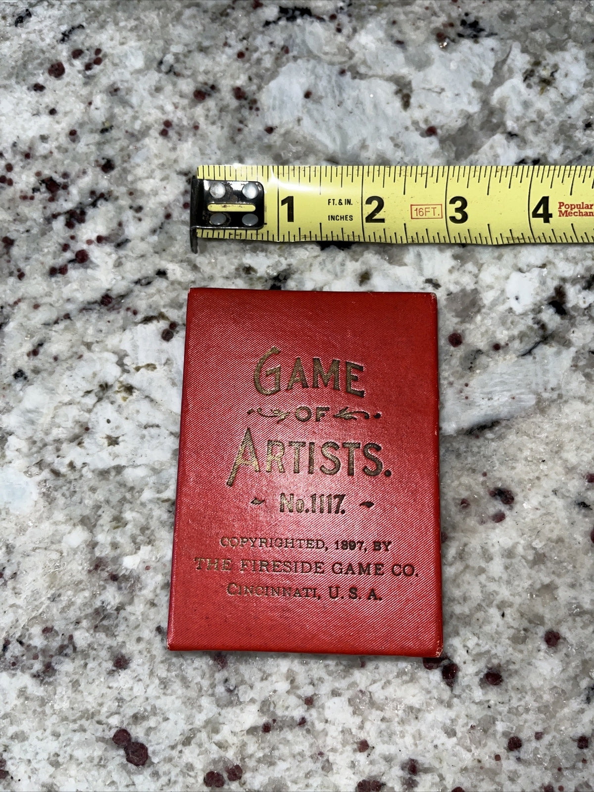 Game Of Artist The Fireside Game Co. 1897 Antique With Instructions #1117