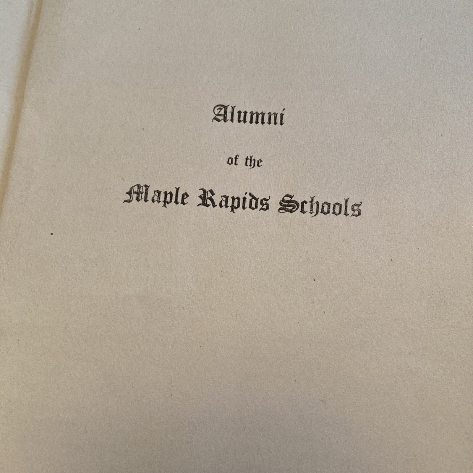 1800's+ Lot of 4 Maple Ridge Schools Graduation Alumni Collectible MI Michigan 