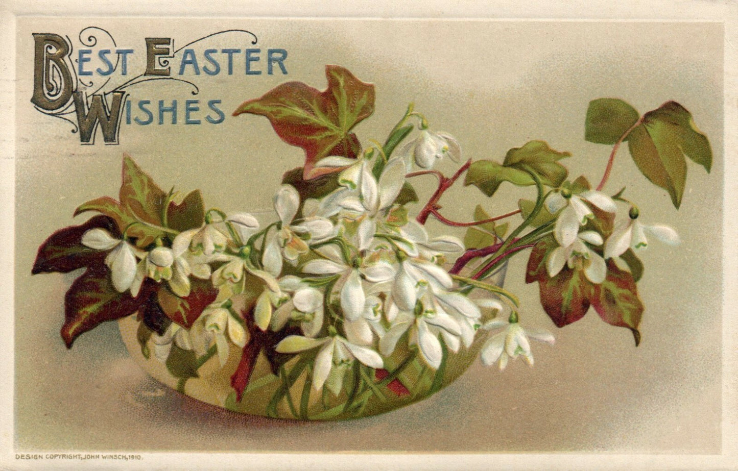  John Winsch  Lily Flowers in Bowl Series Vintage Postcard 2 of 3