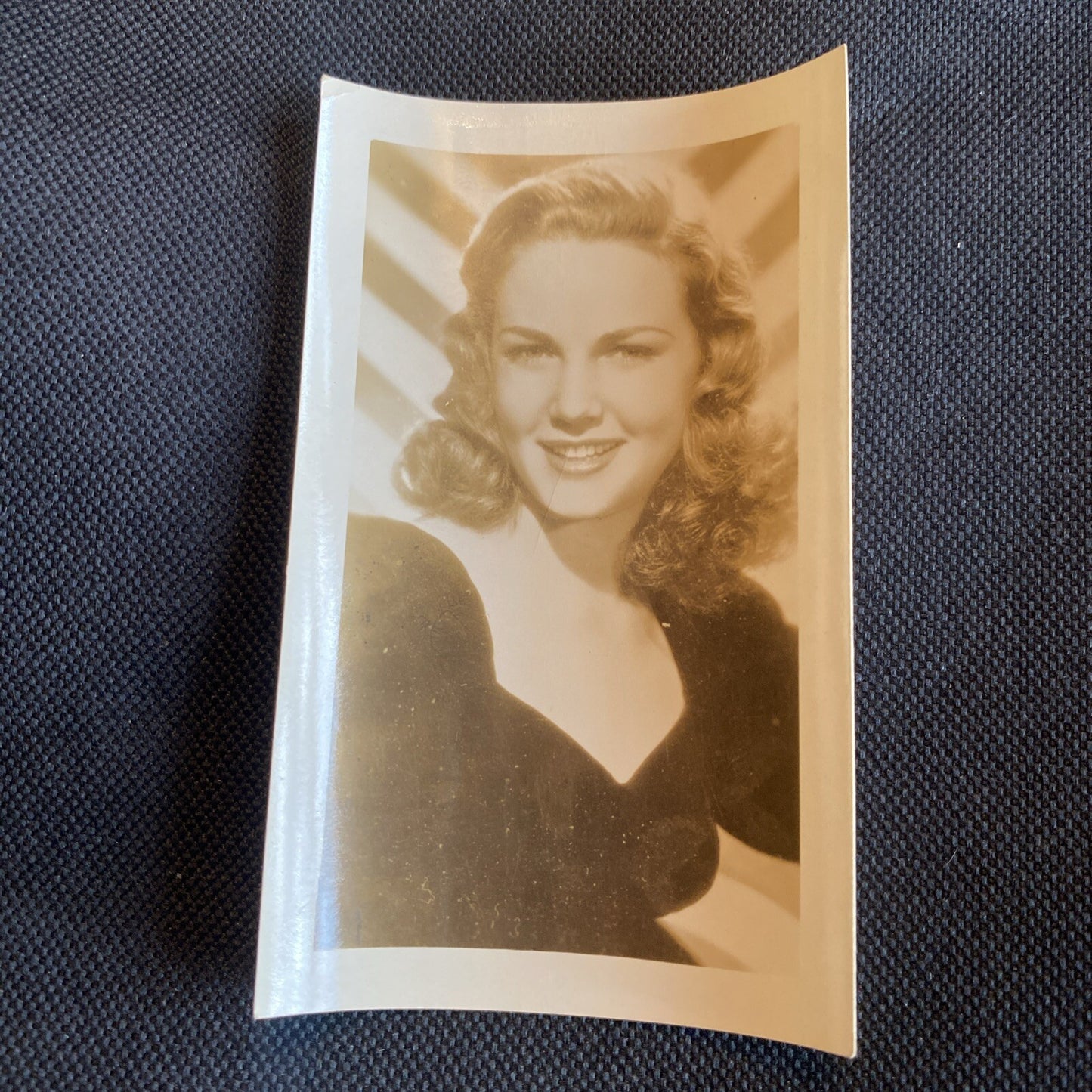 Real Photo  Barbara Britton 2.5" x 4" Hollywood Movie Star Fan Club