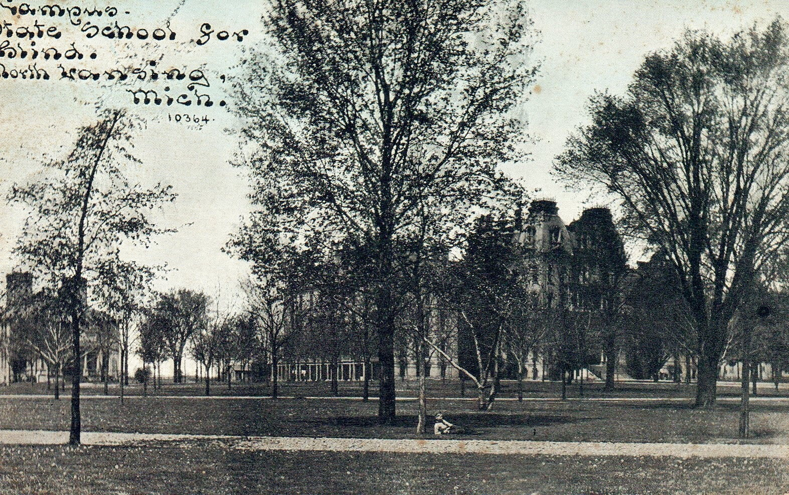 Campus State School For Blind North Lansing MI Michigan Mich Postcard 10364